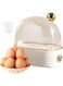 Versatile Egg Cooker 2 Eggs - Electric Boiled Egg Steamer Maker   Egg Boiler Electric Hard Boiled Egg Electric Egg Poacher Automatic Cooker Rapid Egg Boiler Mini Electric Egg Cooker Small Egg Cooker E