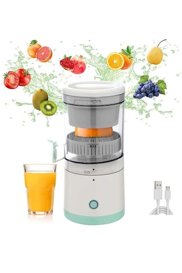 Portable Blender, Electric Citrus Juicer Rechargeable Hands-Free Masticating Orange Juicer Lemon Squ