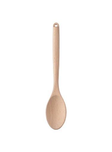 Round Spoon, Beech, 31.5 cm, Durable &amp; Non-Stick Friendly