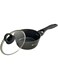Induction Base Non-Stick Sauce Pan &acirc;&euro;&ldquo; Black Coated Cookware With Durable Glass Lid For Effortless Cooking And Easy Cleanup