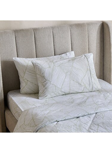 Box Malta-Musa 3-Piece Printed Cotton Twin Duvet Cover Set - 150x220 cm