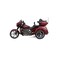 Maisto Koenig-Tom - Moto Harley Davidson - Cvo Tri-Glide (3 Wheels) - Orange - 1:12 Scale Vehicle Reproduction - For Children From 3 Years Old - M32337