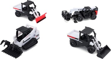 Maisto 3In Bobcat Die Cast 4 Pk Multicolour