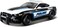 Maisto 1:18 Ford Mustang Gt Police, Black, M31397