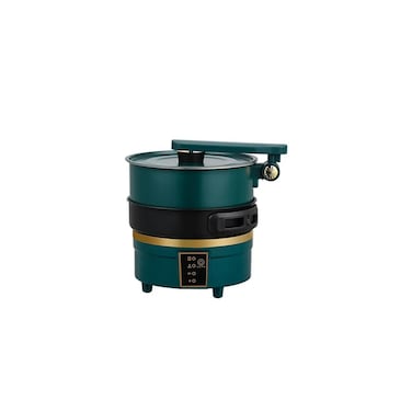 Electric Hot Pot Cooker, 750W Multicooker with Split Cooking Pot, Foldable Design, Multicolor
