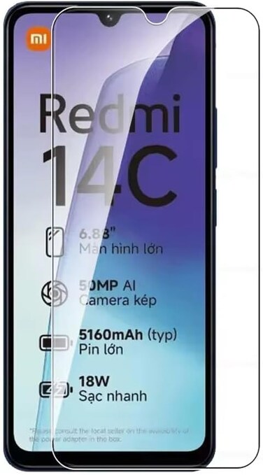 Xiaomi Redmi 14C Screen Protector, [Ultra Clear] 9H Scratch Resistant Premium Tempered Glass Screen Protector for Redmi 14C 2024 Clear
Brand: Muzz