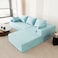 Karnak Annalisa 3 Seater L-Shape Velvet Sofa - Jet Stream