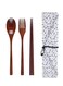 Fork Spoon Chopsticks Three-piece Suit Travel Portable Tableware Nice Dinnerware