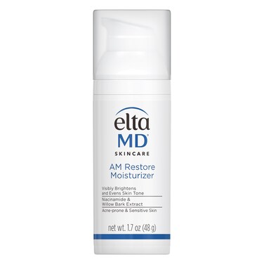 EltaMD AM Restore Face Moisturizer, Light Moisturizer Face Cream, Made with Niacinamide and Hyaluronic Acid, 1.7 oz Pump