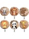 Vamotto Wooden Animal Wall Hooks, 6-Pack Self Adhesive Coat Hooks Hanging Wall Mounted Hooks for Coats, Towels, Hats,Backpack, Robe, Purse Decorative Farmhouse