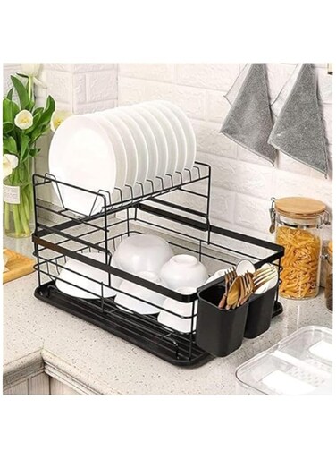 NKX Double Layer Dish Drying Drainer Rack