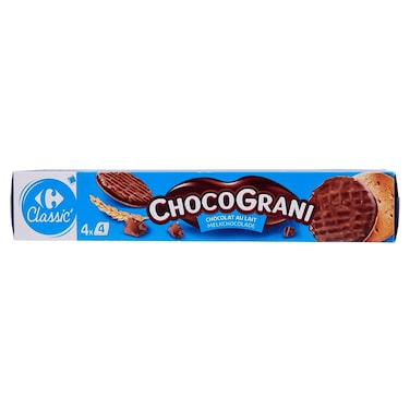 Carrefour Classic Milk Chocolate Coated Cereal Biscuits, 200g