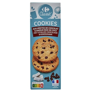 Carrefour Classic Chocolate Coconut Cookies, 200g