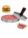Non Stick Hamburger Mould Burger Press Patty Maker Aluminum For Kitchen BBQ Grill Silver