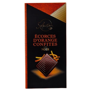 Carrefour Selection Dark Chocolate with Candied Orange Peel, 100g
