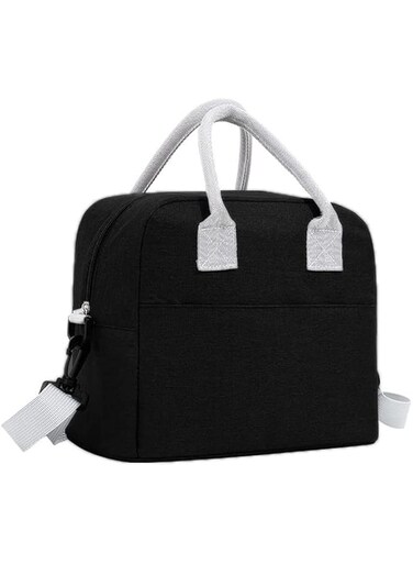 HAWAII Insulated Lunch Box Lunch Bag Large Cooler Tote Bag for Kids,Adults,Men and Women,Large Bento Bag for School,Work,Picnic,Travel and Outdoor (Black)