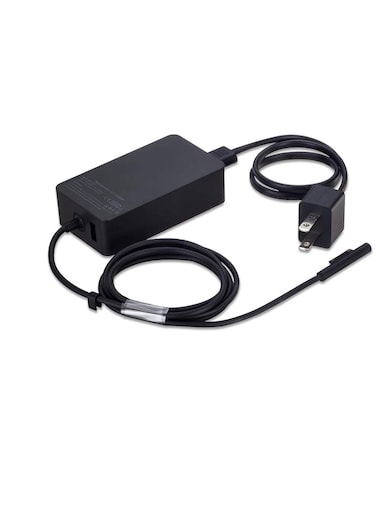65W 15V 4A Surface Book AC Adapter Charger fit for Microsoft Model 1706 Tablet Power Supply Jack 6Ft Cord with USB