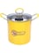 jerss 3L Deep Fryer Pot with Basket, 304 Stainless Steel Mini Deep Oil Fryer Anti Scalding Silicone Handle for Tempura Chips, Fries, Fish and Chicken