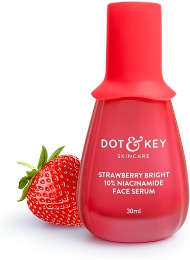 Dot &amp; Key 10% Niacinamide + Strawberry Face Serum with Vitamin B12 &amp; Hyaluronic Acid Fades Dark Spots, Hyperpigmentation and Dullness Hydrates, Smooths &amp; Minimizes Pores Bright Pink 30 ml