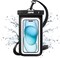 Universal Waterproof Phone Pouch Cellphone Dry Bag Case for iPhone 16 15 14 13 12 11 Pro Max Mini Plus Xs XR X 8 7 6S, Galaxy S23 S22 S21 Plus Note, Pixel up to 7&quot; -Clearpurple