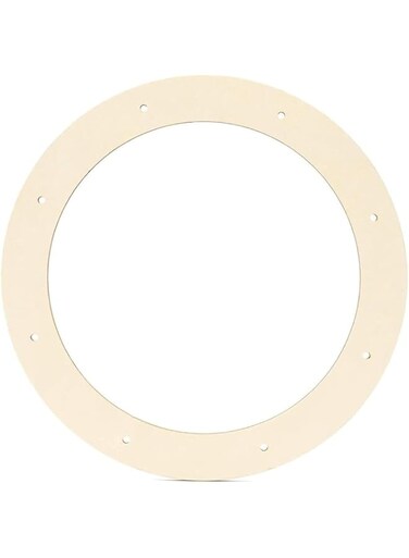 2Pcs Wooden Wreath Frames for Crafts,5mm Thickness Unfinished Wood Wreath Ring with Pre-Cut Holes,Christmas Decoration Frames Floral for DIY Christmas Wedding Wreath Wall Home Craft Decor(12inch)