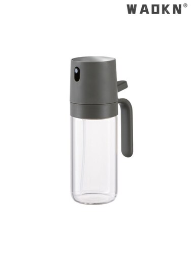 Dark Gray Glass Oil Sprayer - High-Quality Kitchen Oil Dispenser with Precise Atomization Spray Nozzle, Food-Grade, Leak-Proof, Convenient Ideal for Versatile Cooking and Baking
