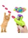 AquaFalcon Cat Toy Foam Disc Launcher Cat Toys Interactive for Indoor Cats Kitty Toys Cat Toys for Indoor Cats Self Play Cat Launcher Toy Foam Launcher for Cats 100 Foam Discs Cat Enrichment Toys