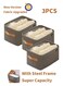 3 PCS Organizer Storage for Clothes, Storage Organizer, Closet Organizer, Stackable Drawer Closet Organizer with Handles for Clothes, Storage Box Storage Bags Wardrobe Folded Canvas Storage Box