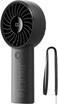 JISULIFE Handheld Fan Life4, Upgraded Portable Fan with Powerful Wind, USB Rechargeable Mini Hand Fan with Digital Display,3600mAh Battery, 5 Wind Speeds, Ideal for Travel/School/Eyelash-Black