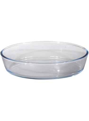 Royalford BRS 3Pcs Oval Glass Baking Tray (1.6+2.4+3 Liter)