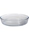 Royalford BRS 3Pcs Oval Glass Baking Tray (1.6+2.4+3 Liter)