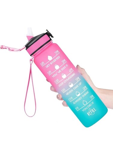 Water Bottle Elevate Your Hydration Experience with Leak-Proof Design, Ergonomic Comfort,BPA Free for Women Men Gym Fitness Outdoor
