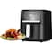 7L Air Fryer 1600W Digital Touch Oil-Free Cooker with Timer &amp; Temperature Control Black