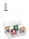 Tea Bag Organizer,Stackable Tea Bag Storage with Lid,Coffee and Tea Organizer for Kitchen Pantry Cabinets and Countertops, Holder for Tea Bags,Coffee,Sugar Packets,Condiments,Small Packets
