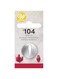 Wilton Carded Petal Piping Decorating Tip, No104, Silver, OSFA