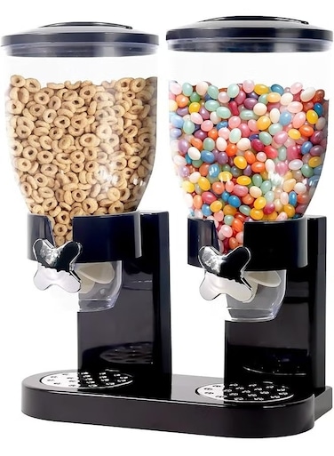 Tiger Cereal Dispenser Countertop Large Capacity Airtight Dry Food Container