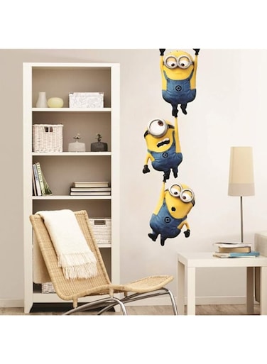 BPA&reg; Minions Wall Stickers for Living Room, Bedroom, Kids Room (Vinyl, Standard, Multicolour)