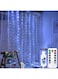 Joyzzz Curtain Lights, 300LED 3&times;3m Waterproof Curtain Lights with USB Powered Remote, Curtain String Lights with 8 Lighting Modes, Fairy Curtain String Light for Bedroom, Wedding, Home Decorations