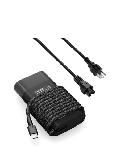 New Slim 65W HP Laptop Charger USB C Chromebook Charger for HP Spectre X360 14 2 in 1,Elitebook x360, Pavilion Envy Elite x2 Fast Charging Type C Travel Laptop Power Adapter