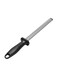 Diamond Coated Oval Steel Sharpener Rod Silver/Black 335mm