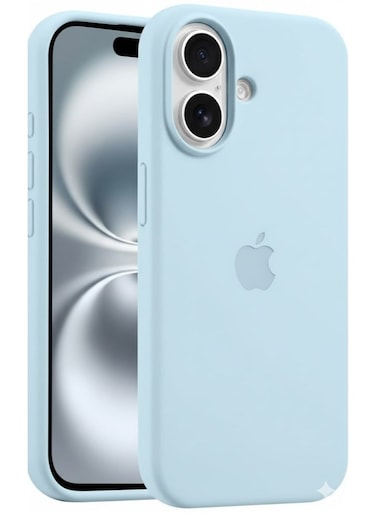 New iPhone 17 Sky Blue Luxury Magnetic Compatible for iPhone Series &ndash; Shockproof, Slim Fit, Soft-Touch Protective Cover with Magnetic Wireless Charging Support