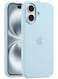 New iPhone 17 Sky Blue Luxury Magnetic Compatible for iPhone Series &ndash; Shockproof, Slim Fit, Soft-Touch Protective Cover with Magnetic Wireless Charging Support