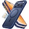ZOOMEE Magnetic Shockproof for iPhone 17 Pro Case, Compatible with Magsafe, Military-Grade Drop Tested, Translucent Slim Protective for iPhone 17 Pro Case Anti-Fingerprint Anti-Scratch, Blue