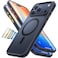 ZOOMEE Magnetic Shockproof for iPhone 17 Pro Case, Compatible with Magsafe, Military-Grade Drop Tested, Translucent Slim Protective for iPhone 17 Pro Case Anti-Fingerprint Anti-Scratch, Black