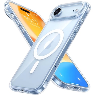 ZOOMEE Magnetic Shockproof for iPhone Air Case, Compatible with Magsafe, Military-Grade Drop Tested, Translucent Slim Protective for iPhone 17 Air Case Anti-Fingerprint Anti-Scratch,6.5'', Clear