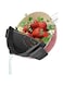 Strainer, Clip on Strainer, for Pots Pan Pasta Strainer, Silicone Food Strainer Hands Free Pan Strainer, Clip-on Kitchen Food Strainer for Spaghetti, Pasta Ground Beef, Fits All Bowls and Pots (Black)