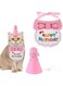 Rayyan Cat Birthday Hat and Bib, Cat Birthday Party Supplies, Cat Birthday Handkerchief Outfit, Cat Party Hat Scarf Set, Pet Decoration Set for Cat Puppy Kitten Birthday Party Decorations (Pink)