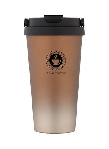 Steel Vacuum Flasks Brown/Black