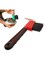 THE WHITE SHOP Horseshoe Brush with Soft Touch Rubber Handle, Horse Brushes, Horseshoe Brushes, Tack Stable Cleaning Products