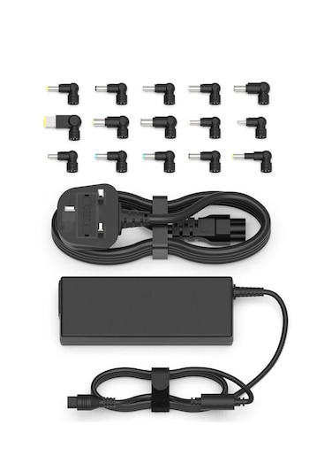 90W Universal Laptop Charger AC Power Adapter with 15 Tips Compatible with Lenovo HP Dell Acer Asus Samsung Sony Gateway Notebook Ultrabook Chromebook Power Cord